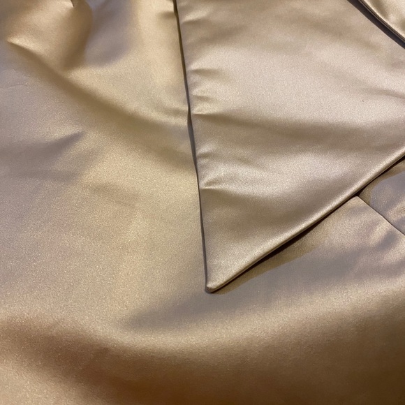 CELINE Strapless Gold Beige Dress - Picture 3 of 4